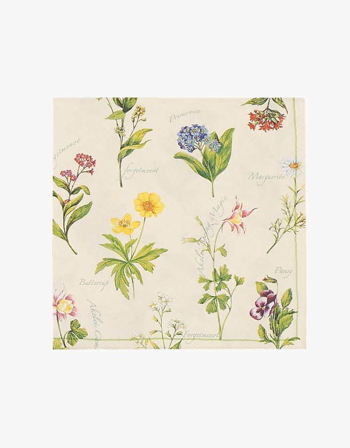 Paperiservetit moniväri - 33x33 cm moniväri - 1