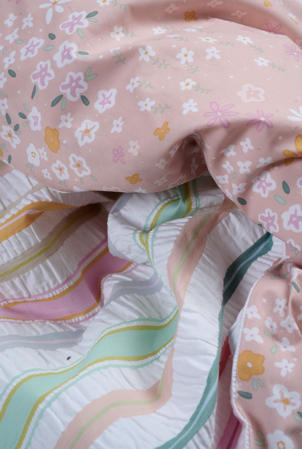 Pussilakanasetti kreppipuuvillaa moniväri - 5