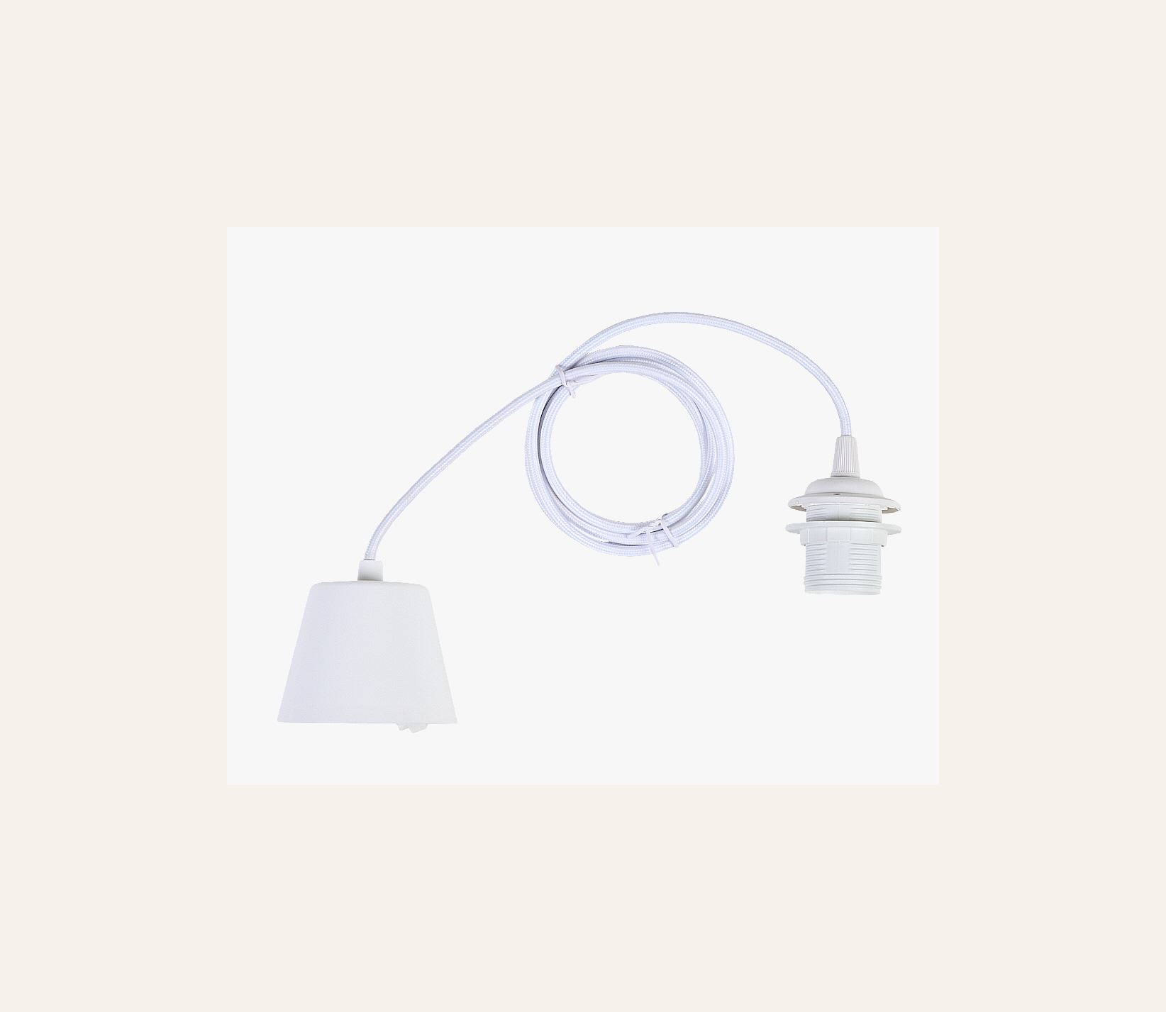 valaisinripustusjohto valkoinen - 2