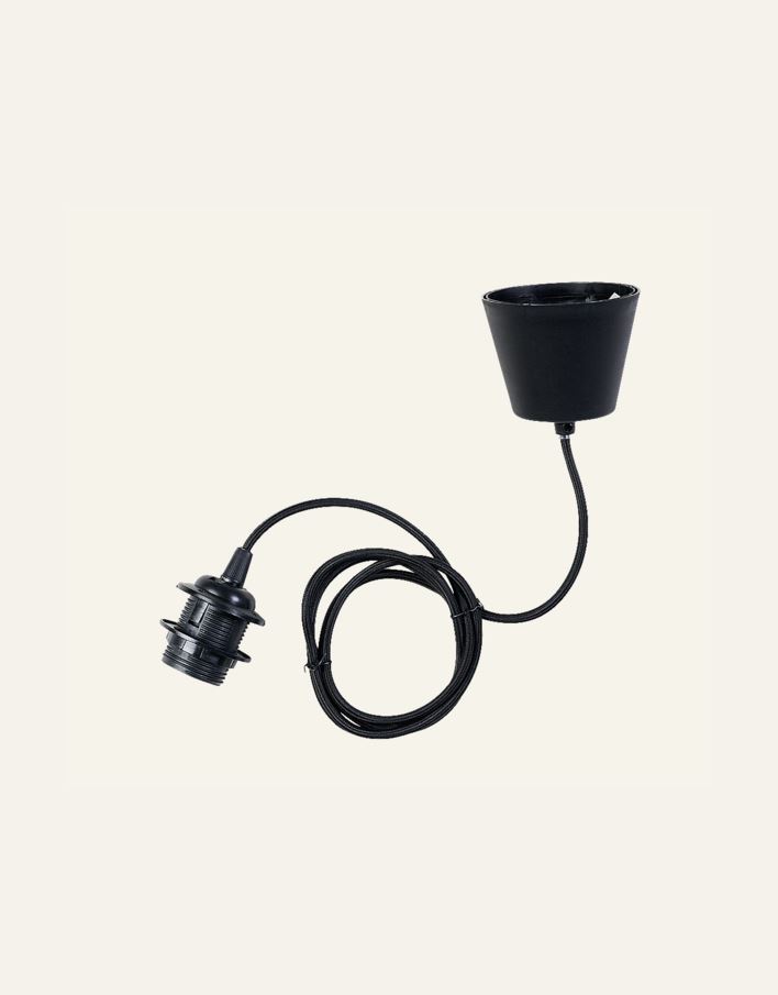 valaisinripustusjohto musta - 2