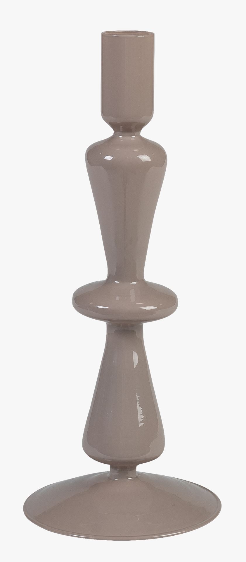 Kynttilänjalka puuteriroosa - 10x10x24 cm puuteriroosa - 1