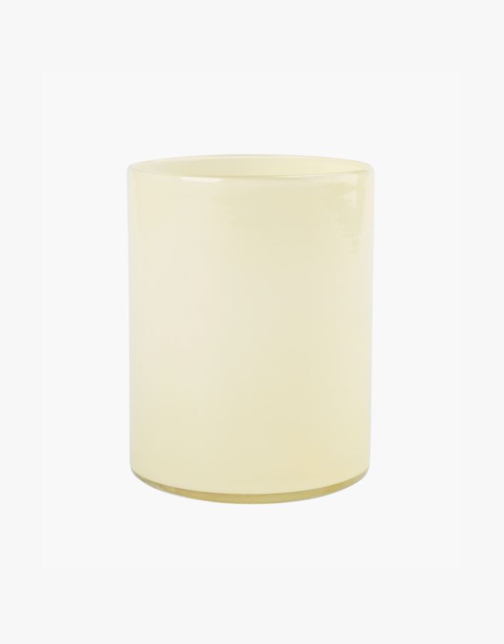 Kynttilälyhty vaaleankeltainen - 11x11x15 cm vaaleankeltainen - 1