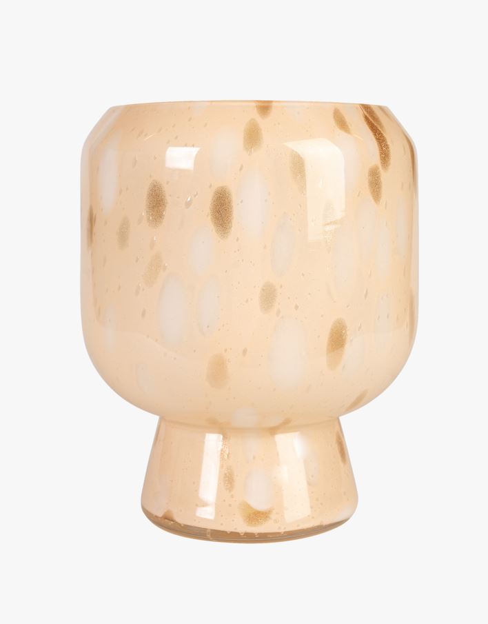 Maljakko vaalean beige - 17x17x21 cm vaalean beige - 1