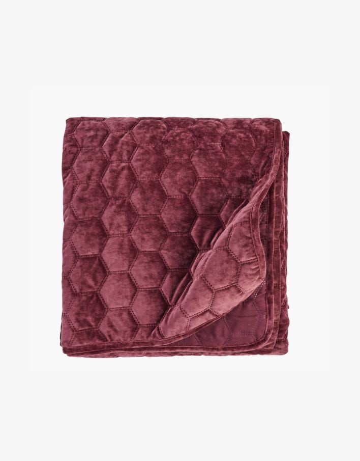 Päiväpeitto viininpunainen - 150x240 cm viininpunainen - 1