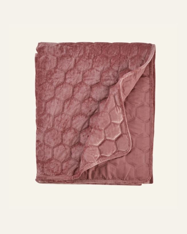 Päiväpeitto vanha roosa - 240x240 cm vanha roosa - 1