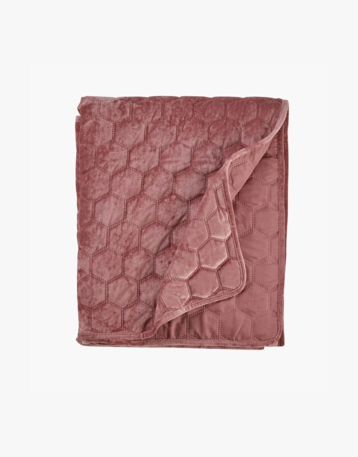 Päiväpeitto vanha roosa - 240x240 cm vanha roosa - 1