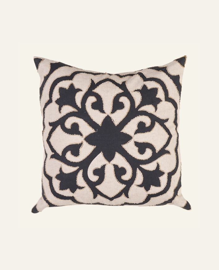 Koristetyynynpäällinen moniväri/musta - 50x50 cm moniväri/musta - 1