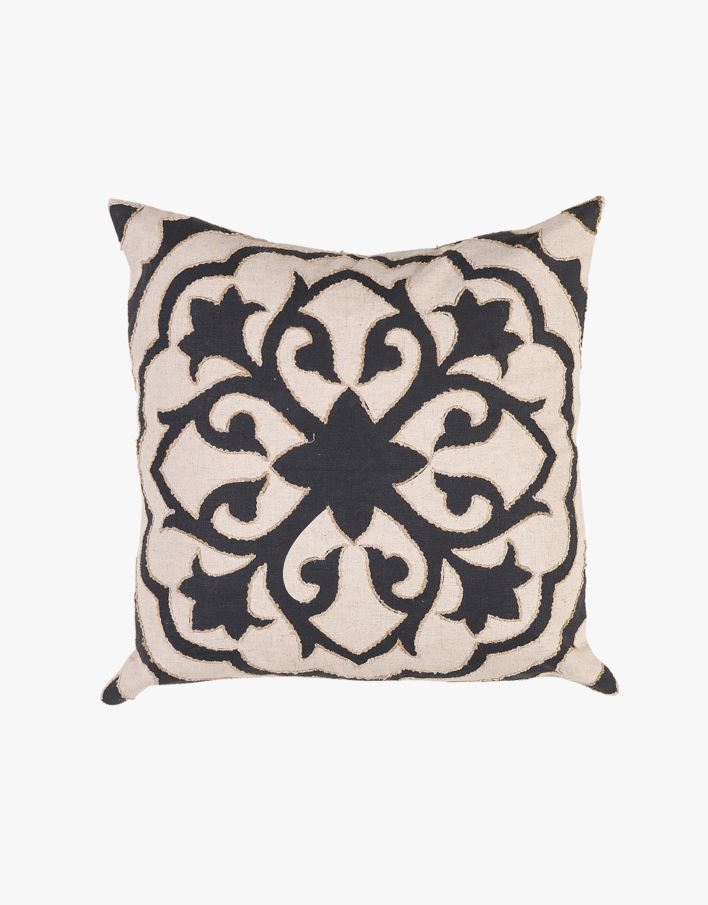 Koristetyynynpäällinen moniväri/musta - 50x50 cm moniväri/musta - 1