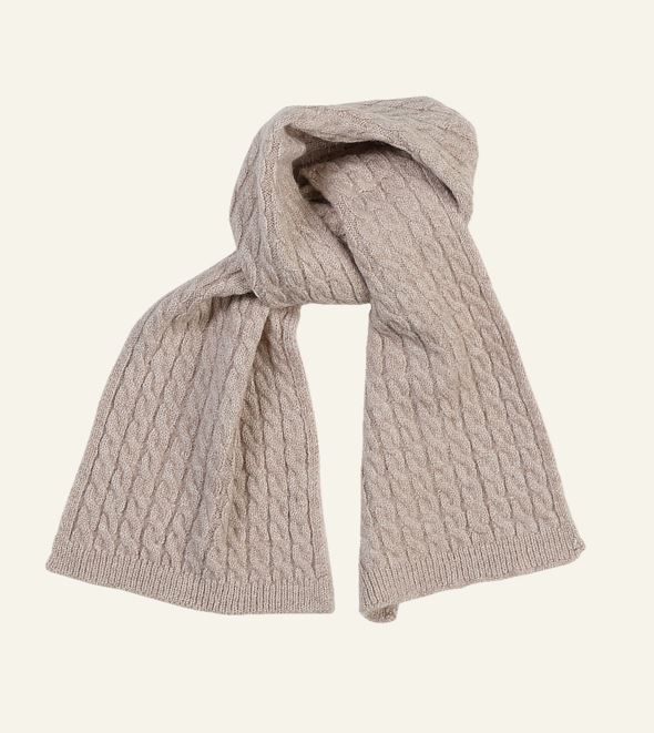 Knitted scarf hiekka - 2