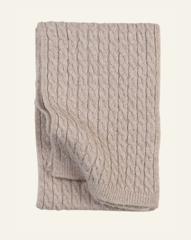 Knitted scarf hiekka - 23x146 cm hiekka - 1