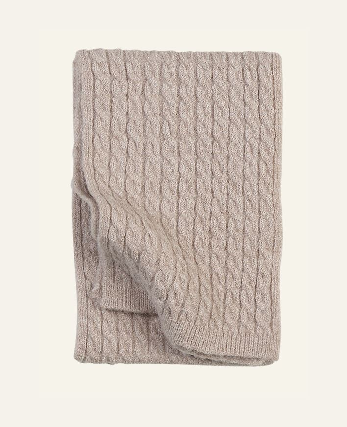 Knitted scarf hiekka - 23x146 cm hiekka - 1