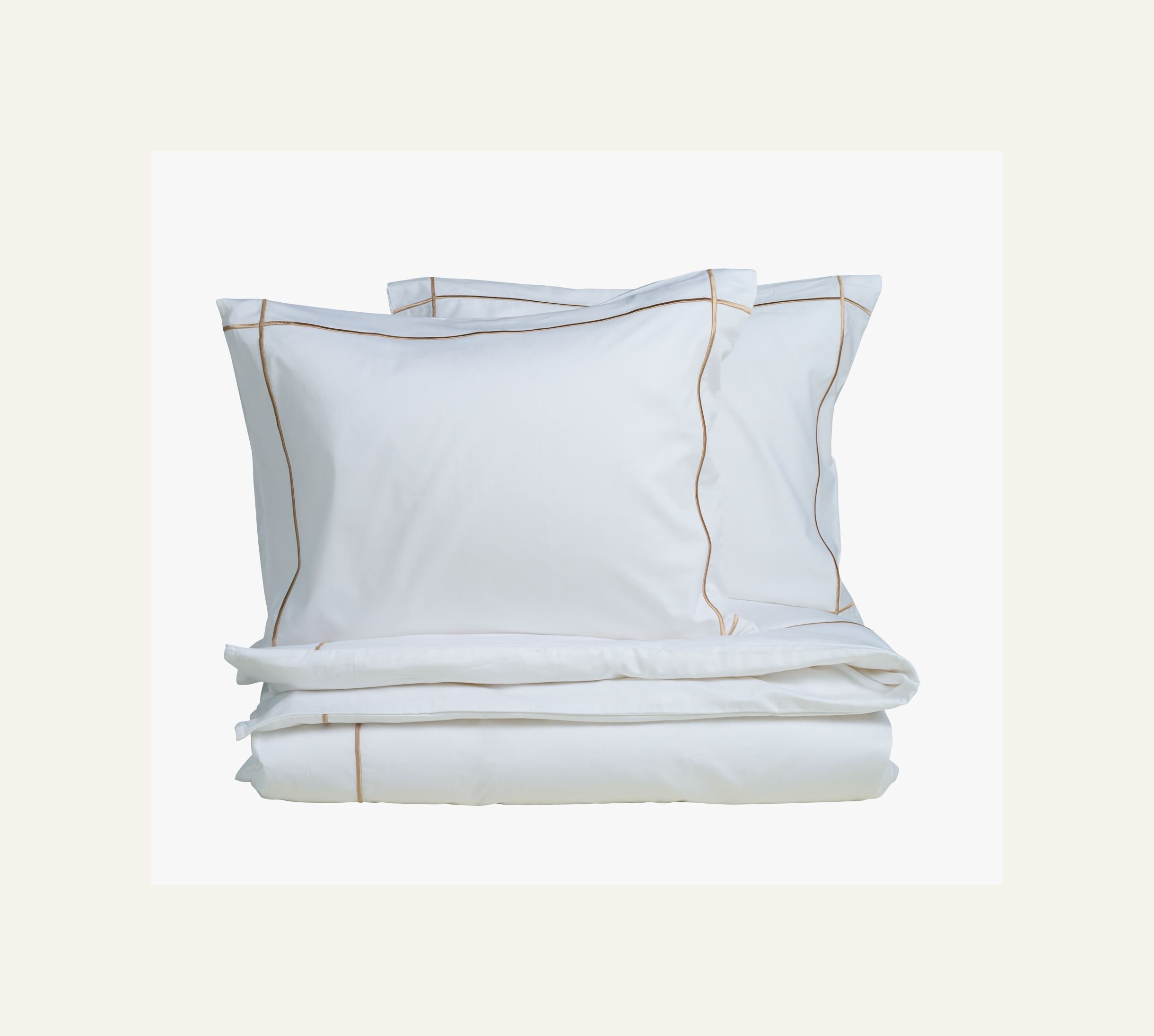 Pussilakanasetti satiinipuuvillaa hiekka - 2