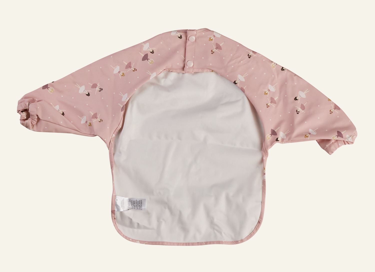 Hihallinen ruokalappu roosa - 3