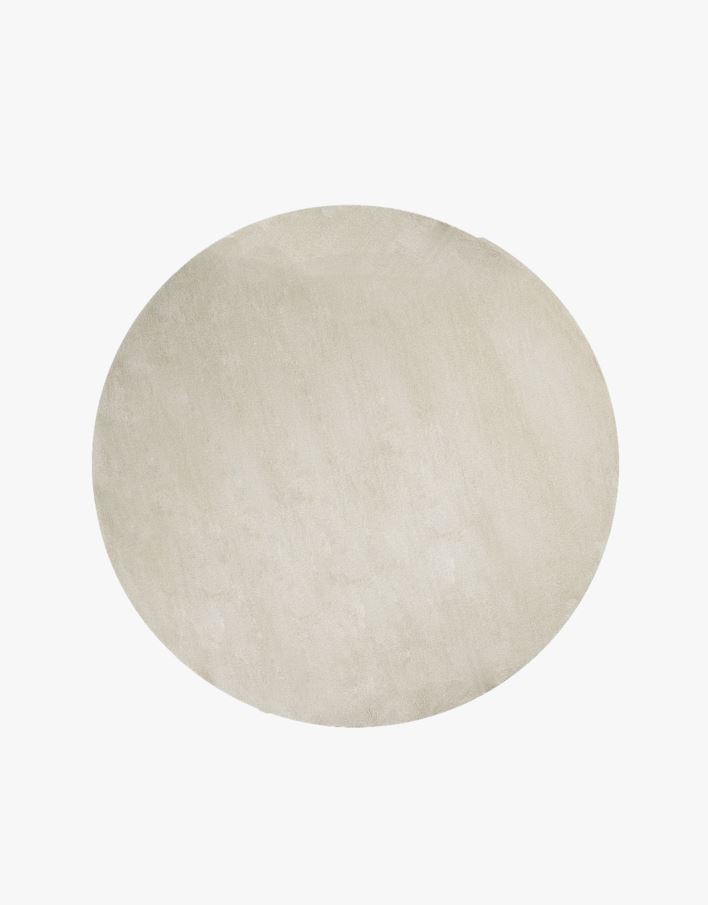 Pyöreä matto vaalean beige - ø 200 cm vaalean beige - 1