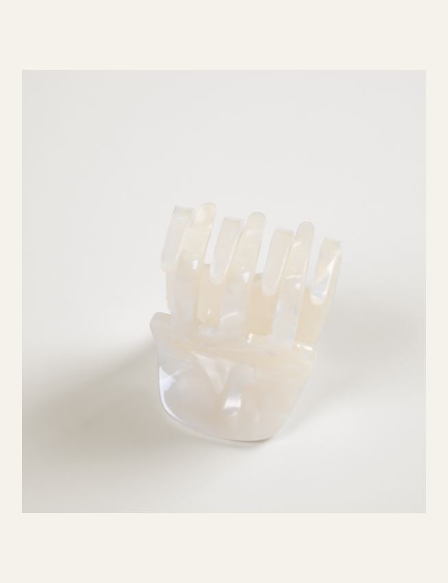 Hiusklipsi luonnonvalkoinen - 2