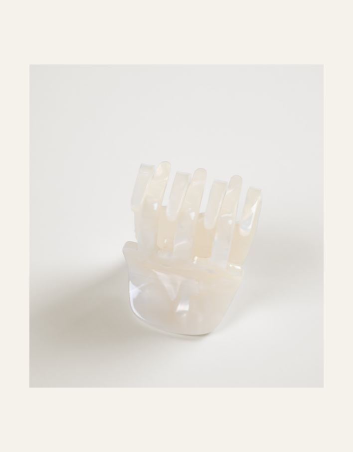 Hiusklipsi luonnonvalkoinen - 2