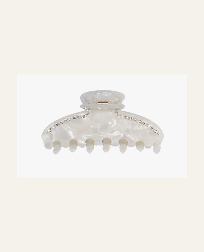 Hiusklipsi luonnonvalkoinen - 4,2x8,8x3,8 cm luonnonvalkoinen - 1