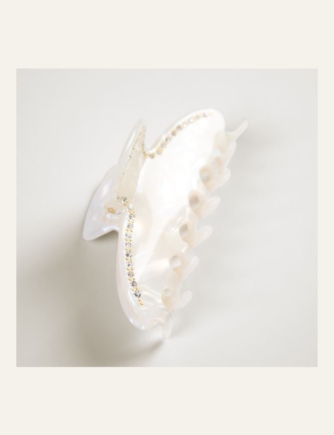 Hiusklipsi luonnonvalkoinen - 2