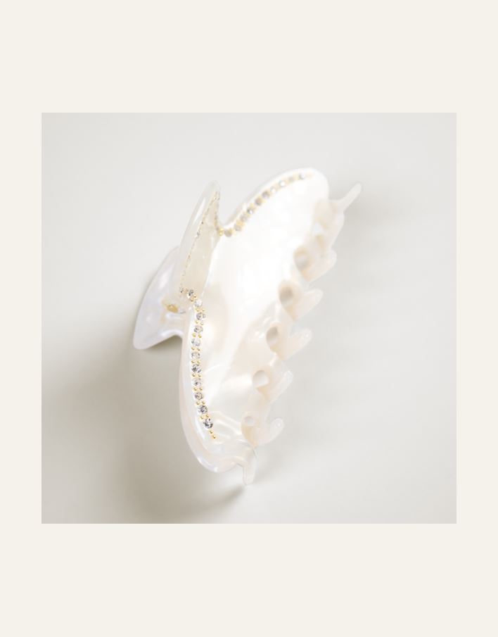 Hiusklipsi luonnonvalkoinen - 2