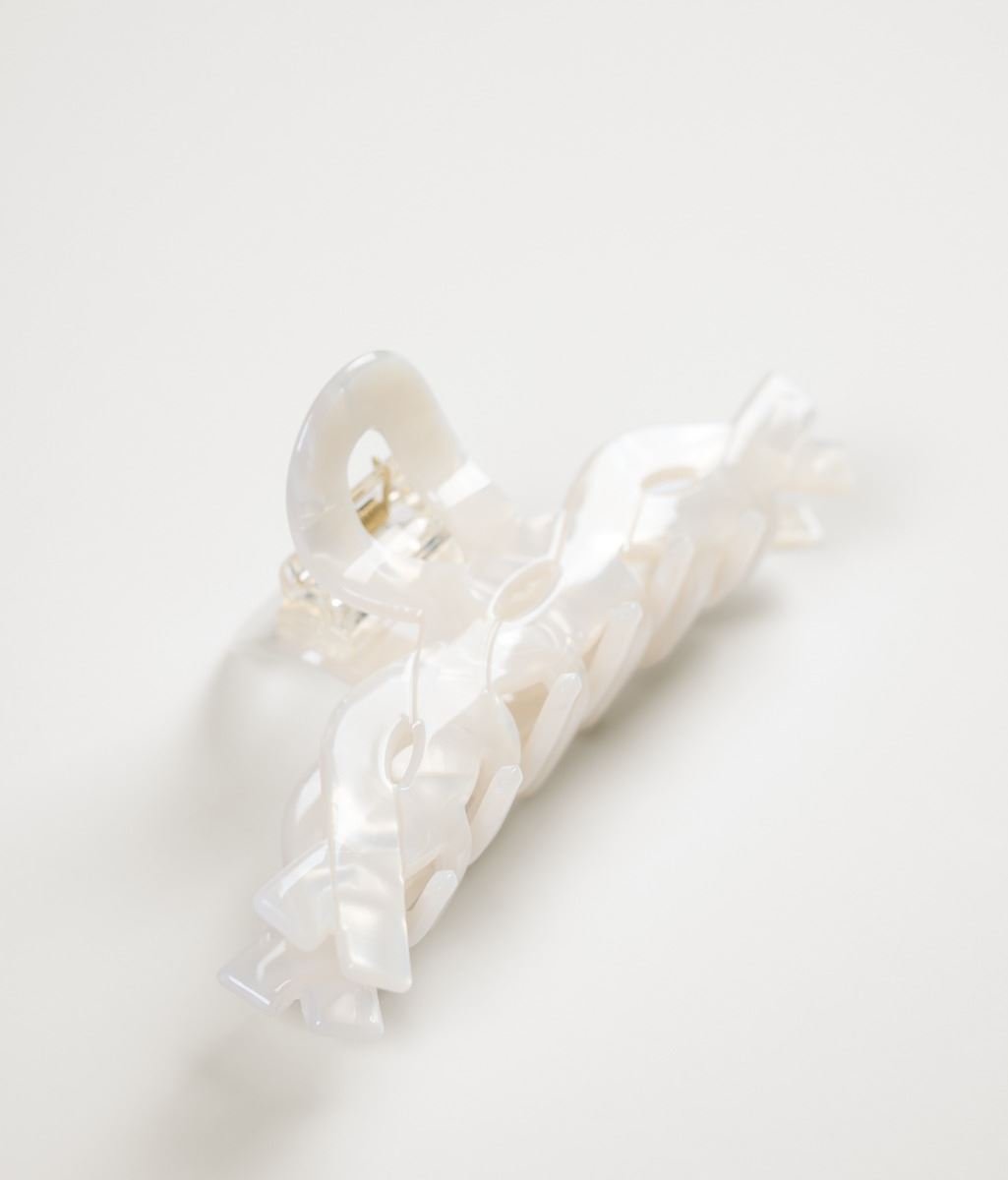 Hiusklipsi luonnonvalkoinen - 3