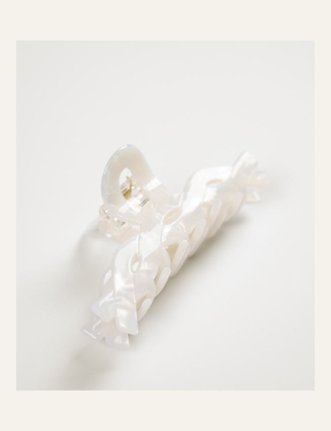 Hiusklipsi luonnonvalkoinen - 3