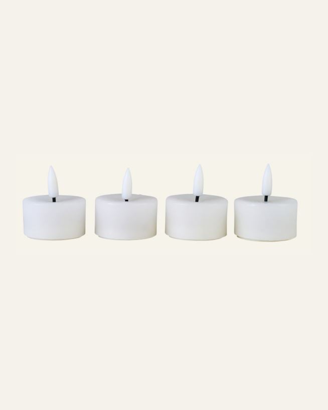 Led-lämpökynttilä valkoinen - 4,5x4,5x5,5 cm valkoinen - 1