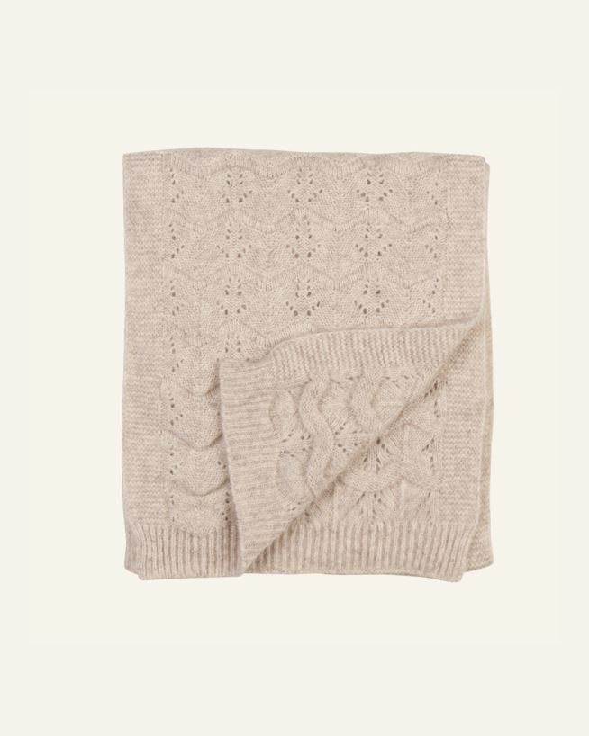 Knitted scarf hiekka - 40x200 cm hiekka - 1
