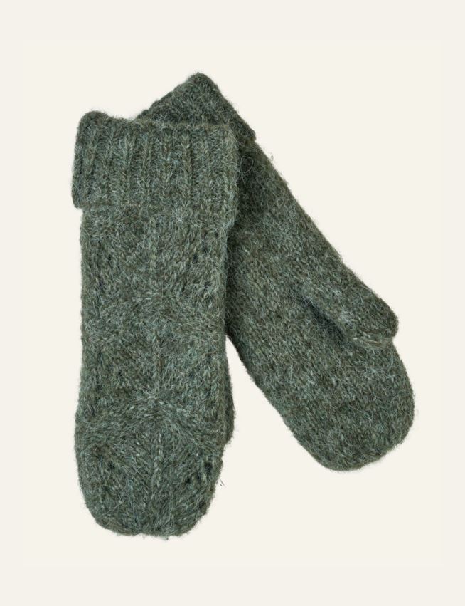 Kudotut lapaset oliivinvihreä - 2