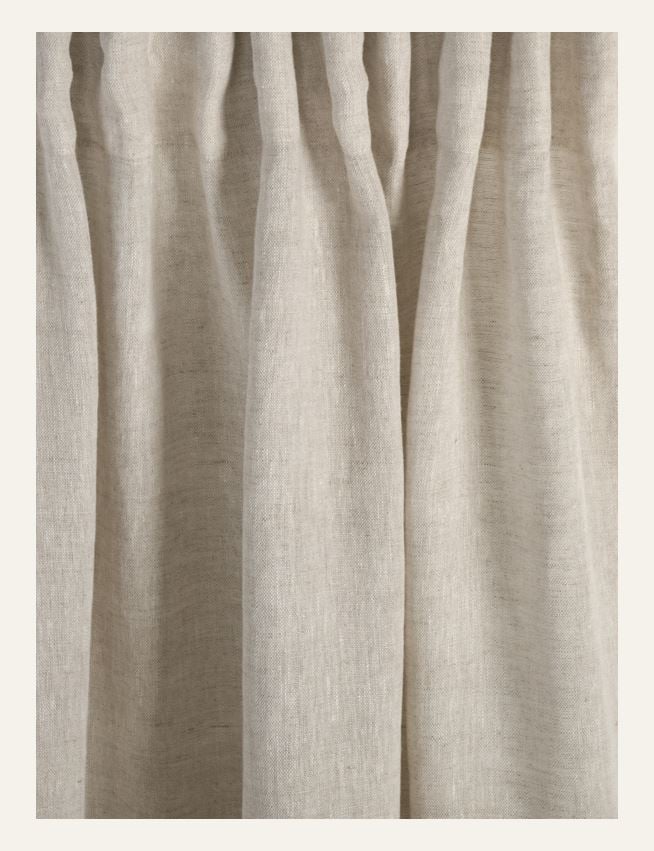 Pellavaverho vaalean beige - 2