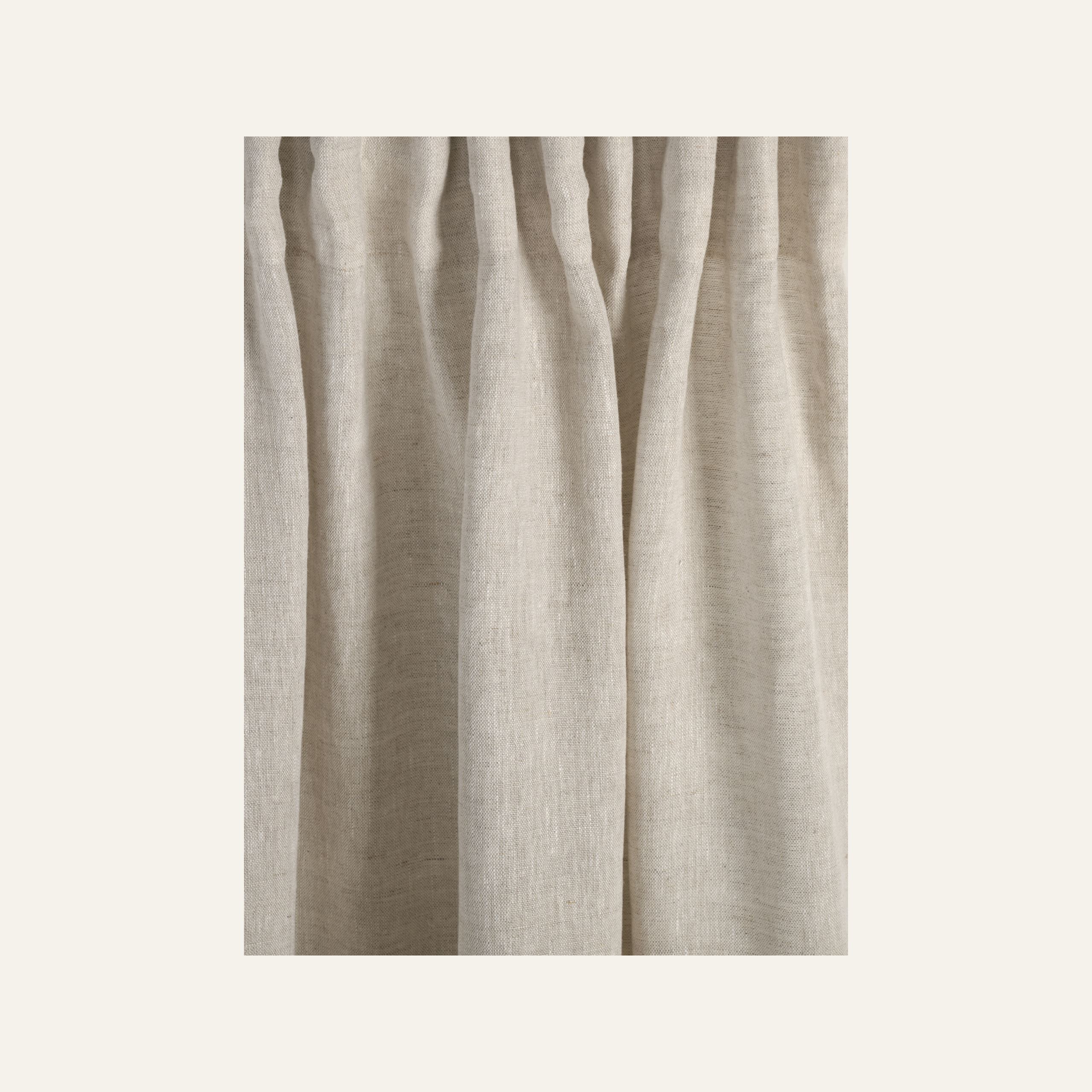 Pellavaverho vaalean beige - 2