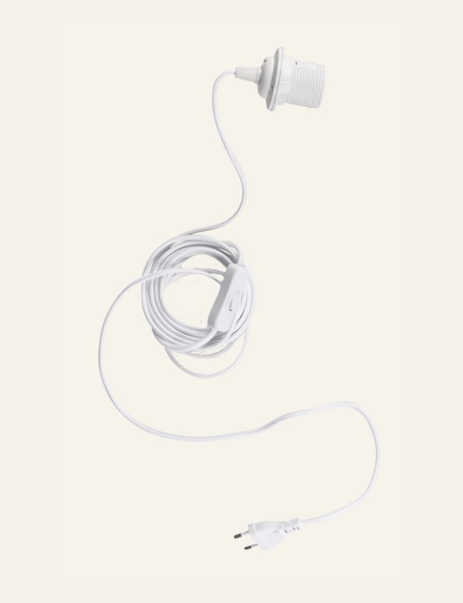 Valaisinjohto valkoinen - 2