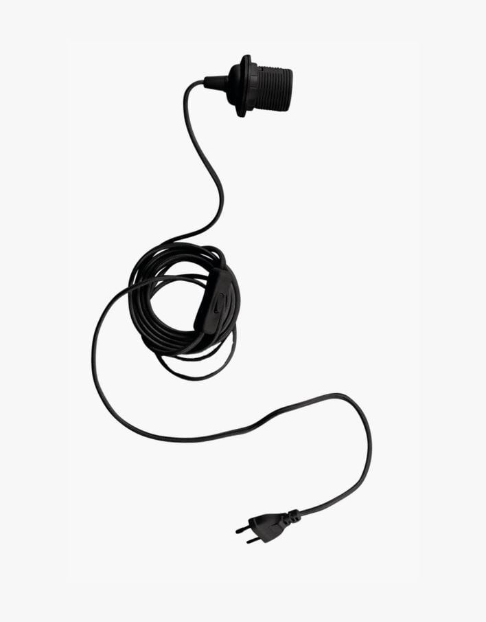 Valaisinjohto musta - 300 cm musta - 1