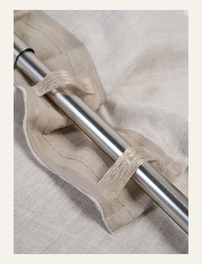 Pellavaverho luonnonväri - 3