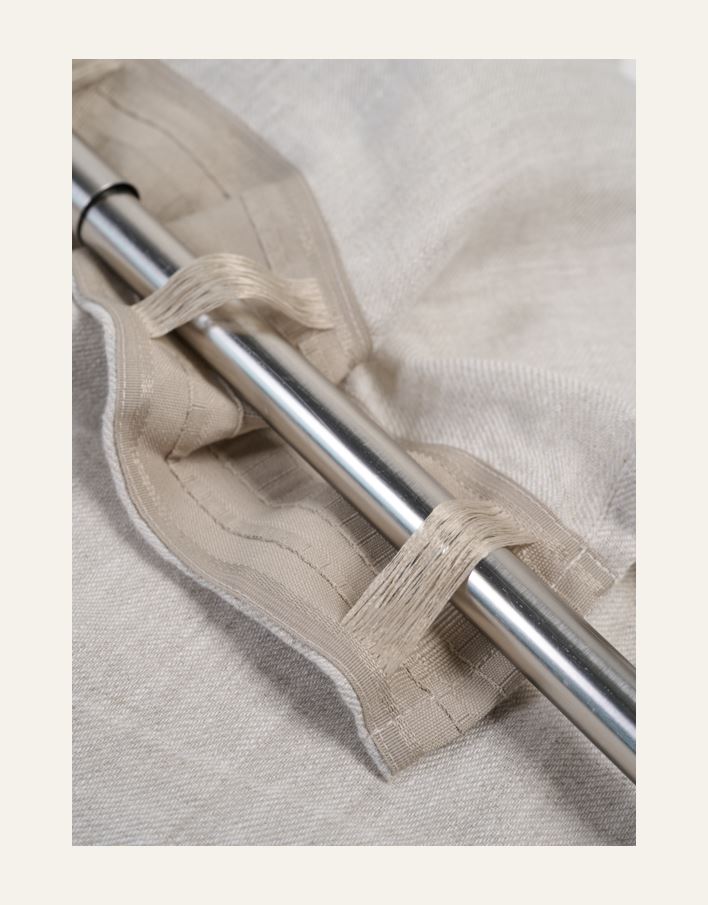 Pellavaverho luonnonväri - 3