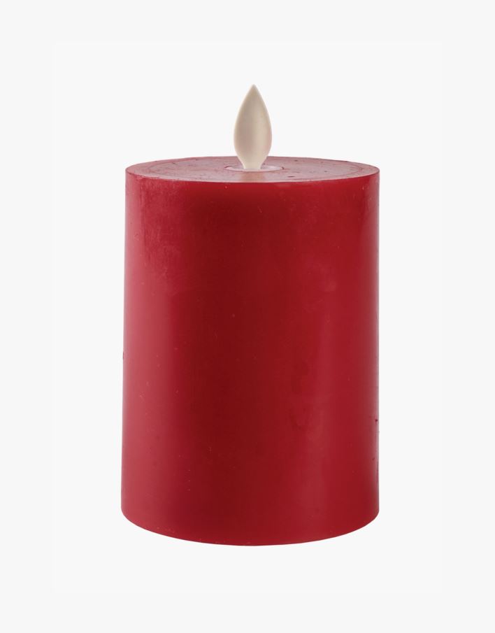 Led-pöytäkynttilä tummanpunainen - 7,5x7,5x10 cm tummanpunainen - 1