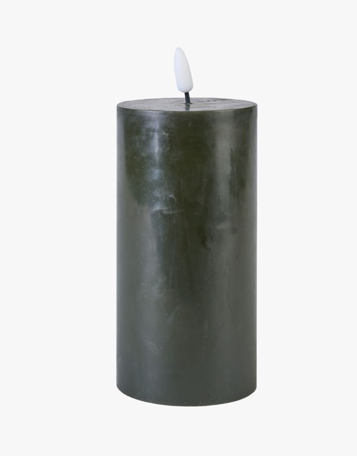 Led-pöytäkynttilä tummanvihreä - 7,5x7,5x10 cm tummanvihreä - 1