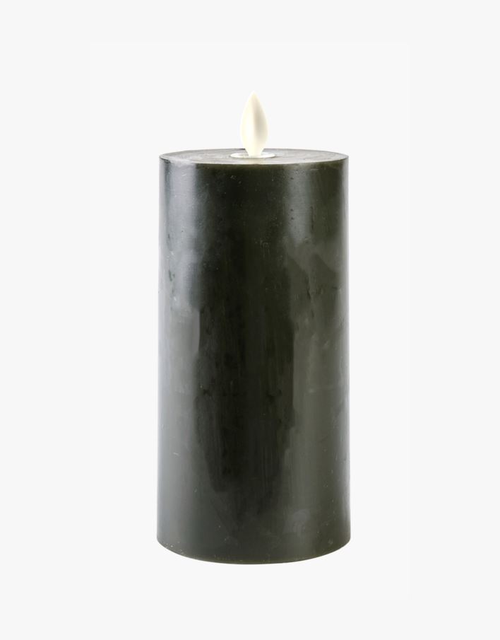 Led-pöytäkynttilä tummanvihreä - 7,5x7,5x10 cm tummanvihreä - 1