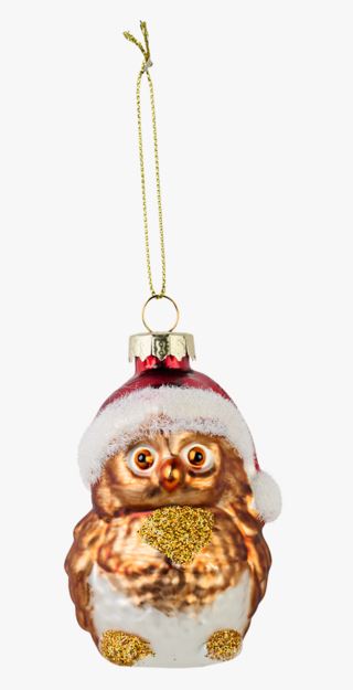 Owl joulukuusenkoriste moniväri/punainen
