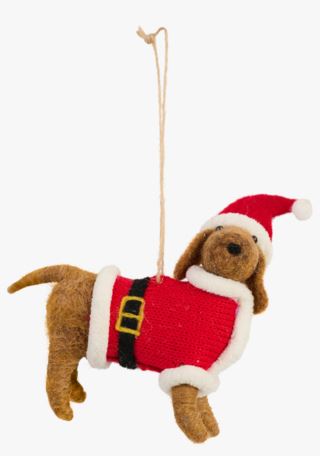 Doggy joulukuusenkoriste moniväri/punainen