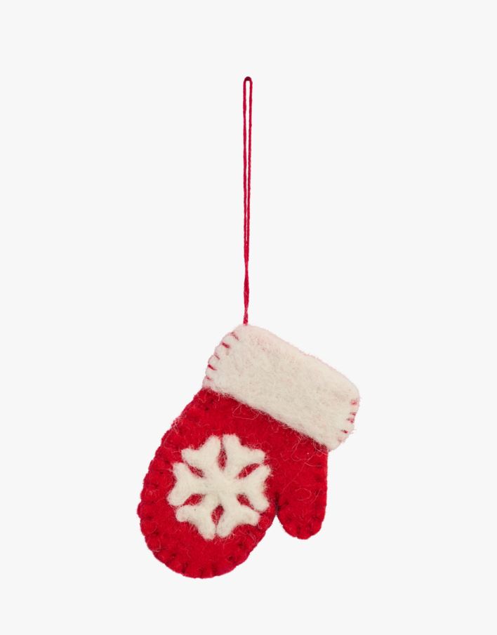 Joulukuusenkoriste moniväri/punainen - 6,5x9 cm moniväri/punainen - 1