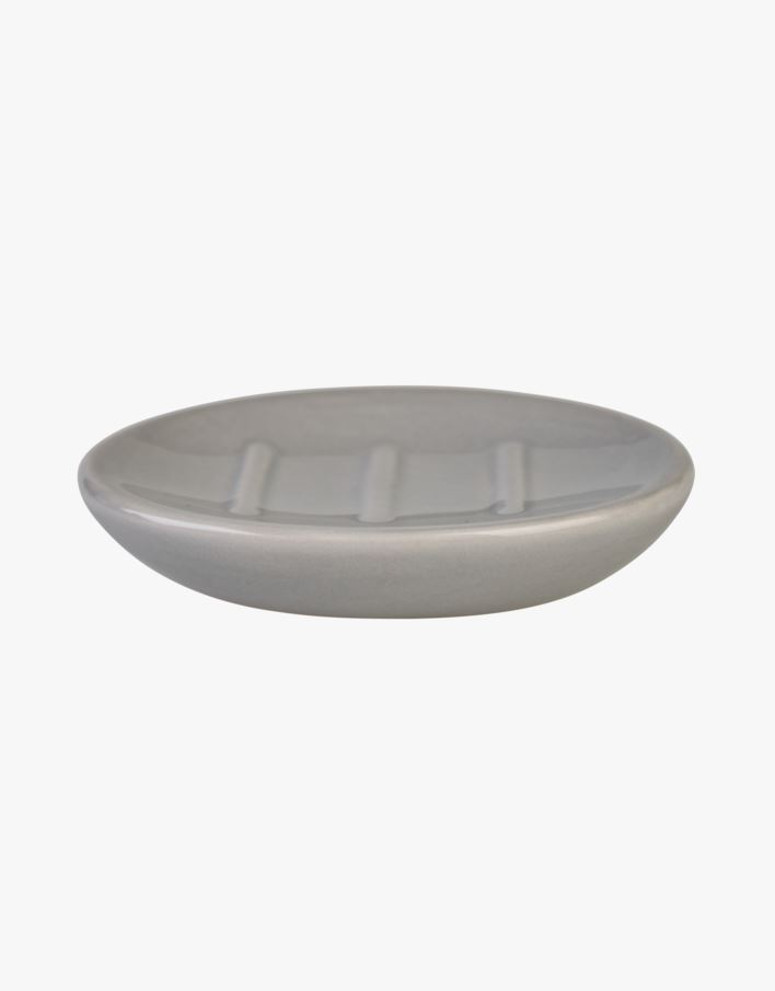 Saippuakuppi harmaa - 12,2x8,5x2,5 cm harmaa - 1