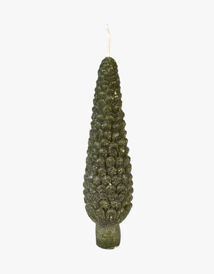 Koristekynttilä tummanvihreä - 14 cm ø 4 tummanvihreä - 1