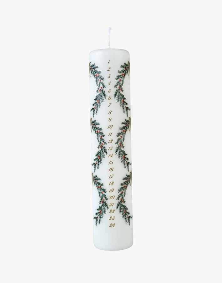 Adventtikynttilä moniväri/valkoinen - 25 cm 5 ml moniväri/valkoinen - 1