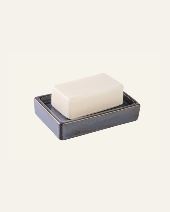 Saippuakuppi harmaa - 13,3x8,7x2,8 cm harmaa - 1
