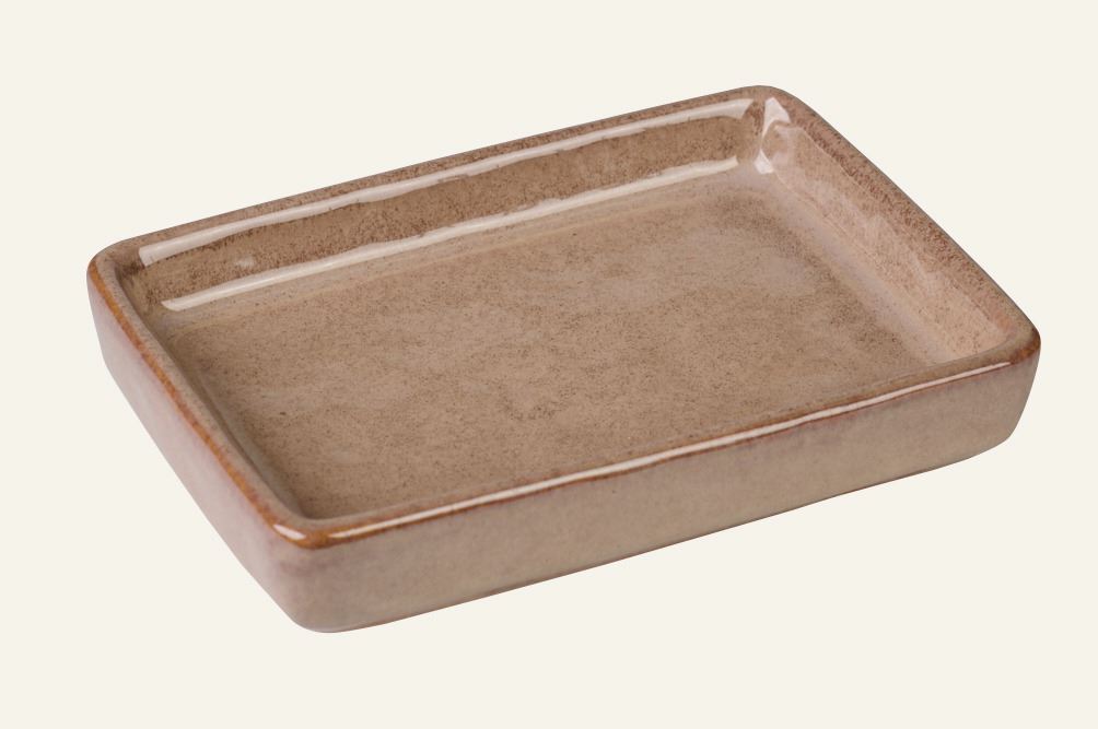 Saippuakuppi ruskea - 13,3x8,7x2,8 cm ruskea - 1
