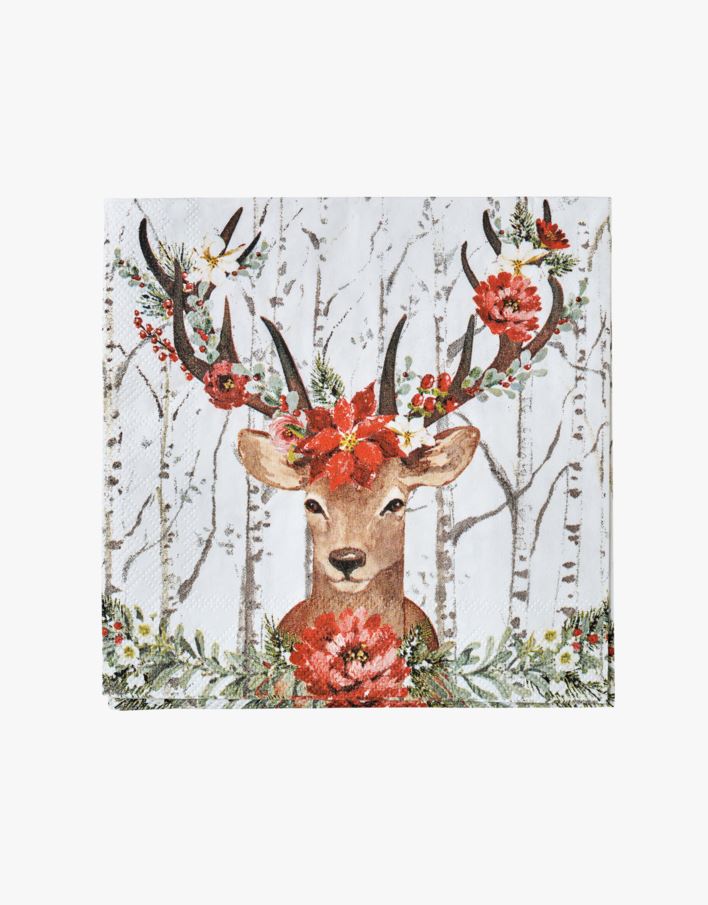 Kahviservetit moniväri/punainen - 25x25 cm moniväri/punainen - 1