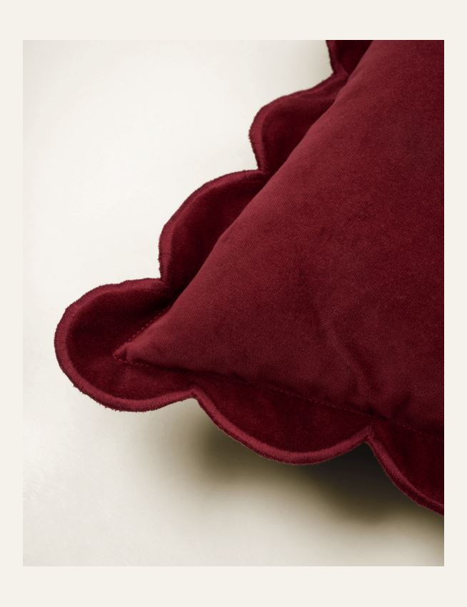 Koristetyynynpäällinen viininpunainen - 3