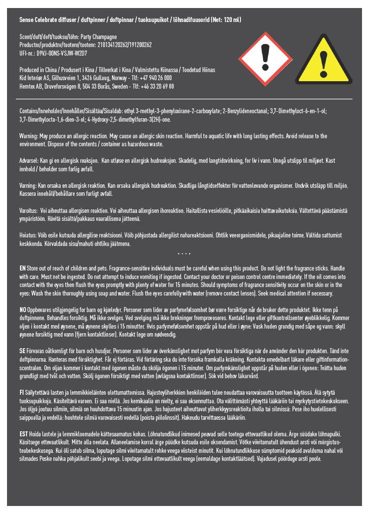 Huonetuoksu samppanja - 3