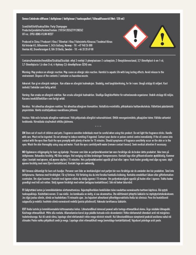 Huonetuoksu samppanja - 3