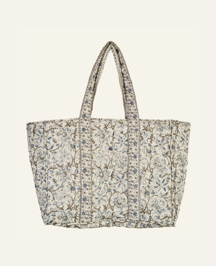 Kangaskassi moniväri/sininen - 38x48 cm moniväri/sininen - 1